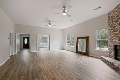 Large family living room with fireplace and tons o