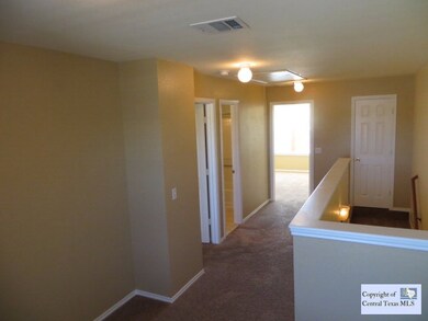 Upstairs: The upstairs has two bedrooms, connected