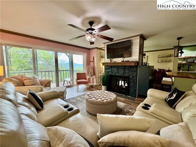 Cozy family room with great view