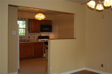 Living room into the kitchen