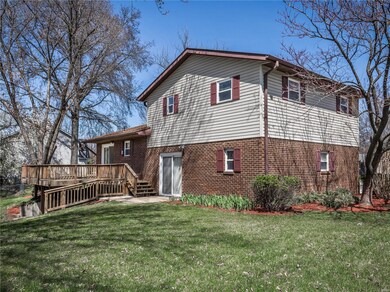 Walkout patio area opposite the entry foyer and reading area.