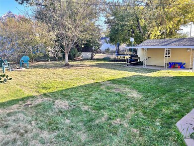 Large back yard.