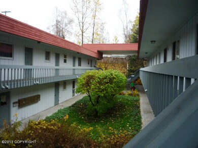 Nicely landscaped courtyard