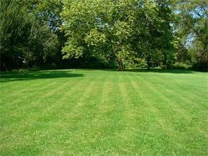 Private backyard provides plenty of room for garde