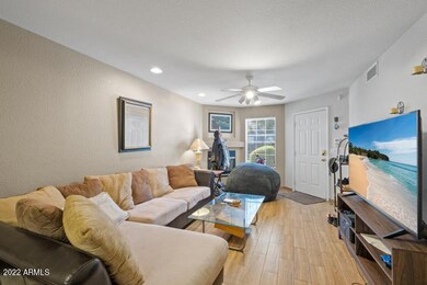 All tiled living area