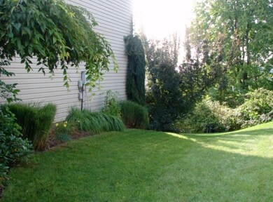 You will enjoy a lush perennial landscape.