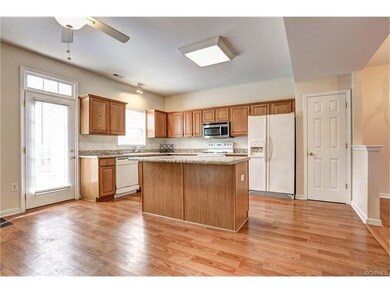 Wonderful open concept kitchen with island & break