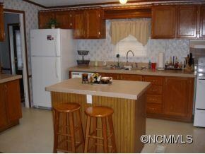 View of Kitchen with island