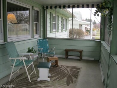 Screened in Porch, 18 x 9. Note new window with si