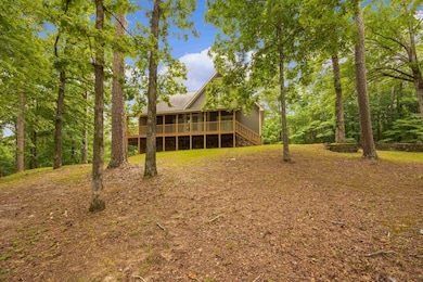 View of yard with a deck