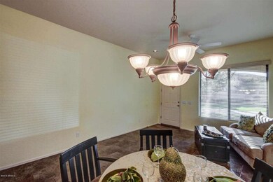 Dining and conversation room in front