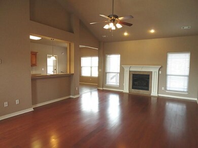 Living Room. Gleaming Cherry hardwood floors