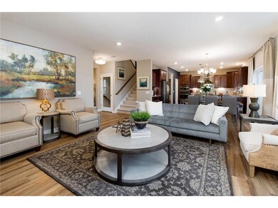 There is a large open concept on the main level th