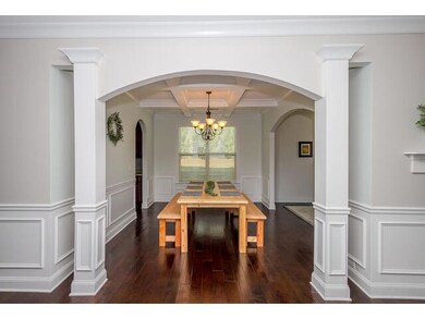 Dining room is framed and ready.