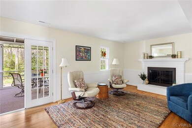 Gas Fireplace, Hardwood Flooring
