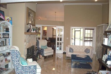 Foyer Entrance with Fireplace