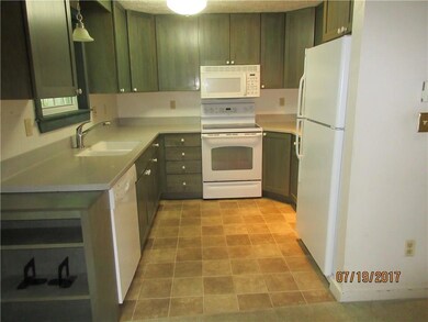 Updated kitchen with Corian counters