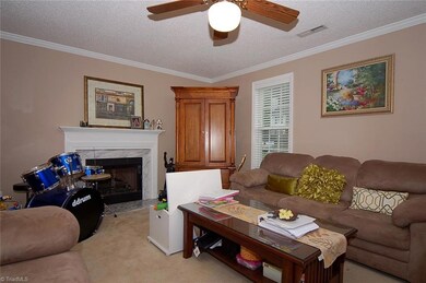 Perfect for receiving guests or just relaxing by the gas log fireplace!