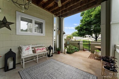 Private covered patio