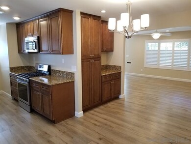 corner of Dining room and kitchen