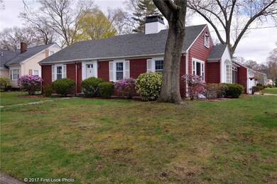 Exterior front and side, corner lot