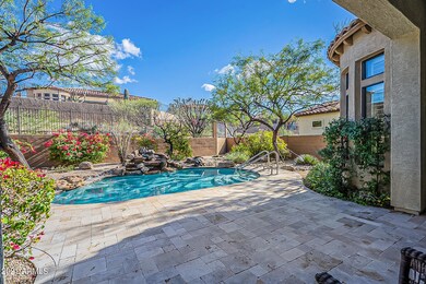 Pool side from back of house