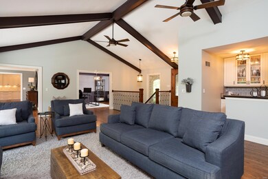 Another view of Great Room looking towards Office 