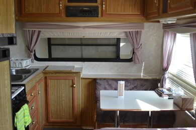 Kitchen in vacation trailer