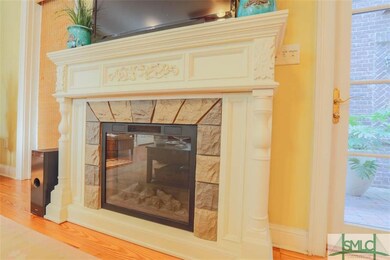 Electric fireplace.  No maintenance!