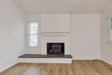 Wood burning fireplace