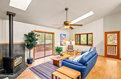 Great room with gas stove