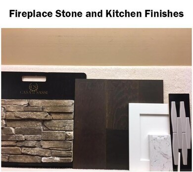 Fireplace stone and Kitchen Finishes