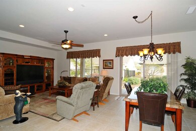 Living and dining areas