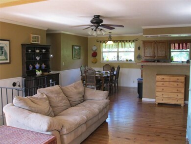 One of two living areas!  Spiral staircase opens t