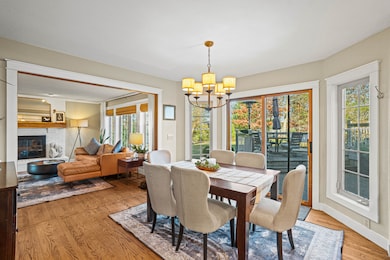 Kitchen flows into Living Room