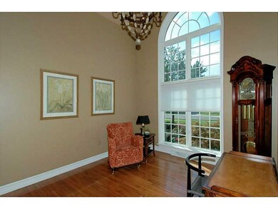 Living Room. The living room features a cathedral 