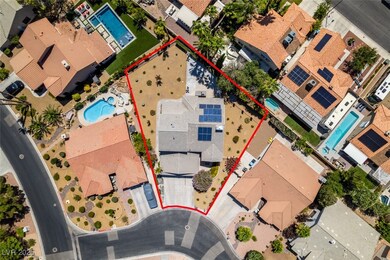 Aerial overview of property's location featuring a