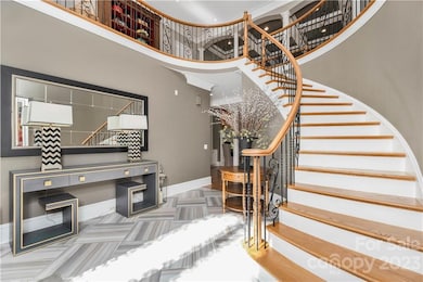 Grand staircase in foyer