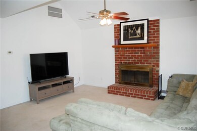 GREAT ROOM WOOD FIREPLACE
