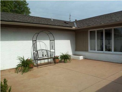 Large front patio seen from the master, the dining
