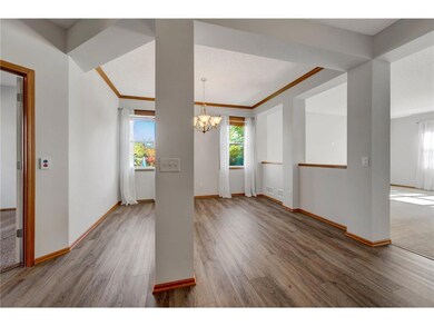 Spacious dining room