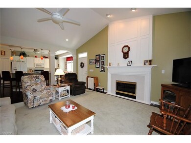 Great Room includes vaulted ceiling and gas firepl