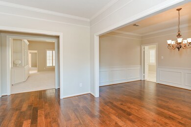 View into the family room from the entry