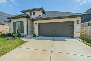 light brick and stone facade with dark accent paint for a modern design.