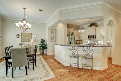 Beautiful moldings decorate this home in all main