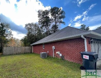 Front left of garage