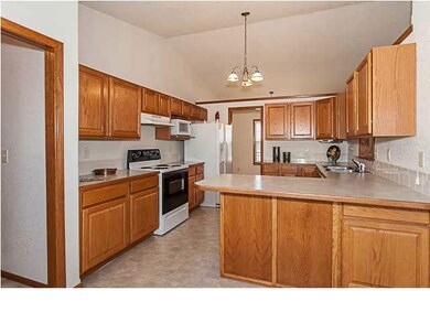 Functional kitchen with lots of counterspace for p