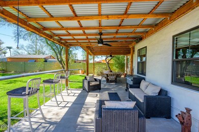 Extended patio and bar counter seating