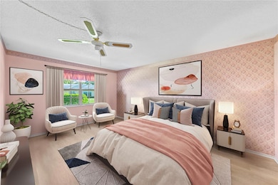 Virtually Staged Primary Bedroom