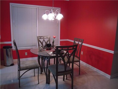 Breakfast area in kitchen.